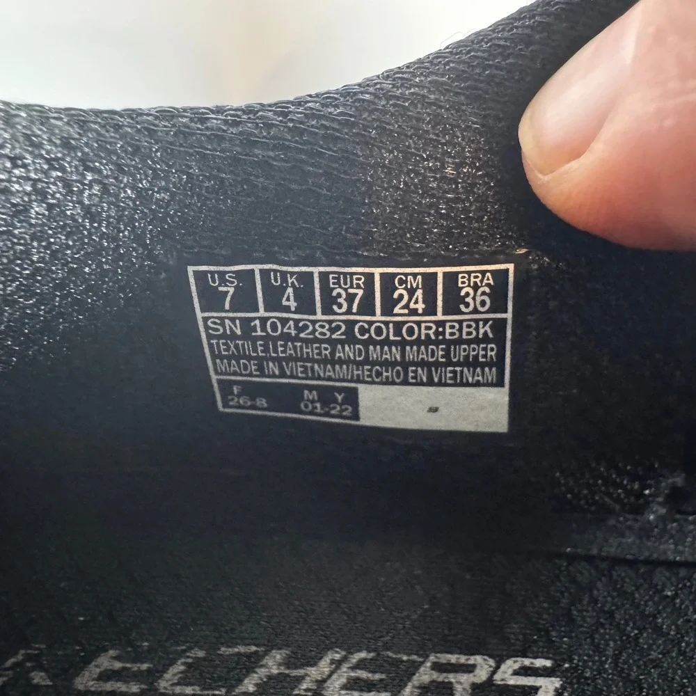 Skechers Gratis Sport Womens Black Memory Foam Comfort Walking Shoes Sz‎ 7